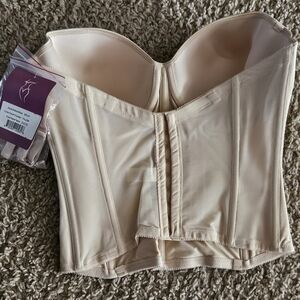 Dominique Cream Strapless Bustier